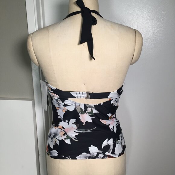 Athleta Swimsuit Bathing Suit Floral Halter Top 34 D DD - Picture 3 of 9